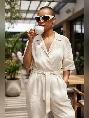 Y2K White/Cream Rhinestone  Oversized Shield Sunglasses Wrap Bling UV block